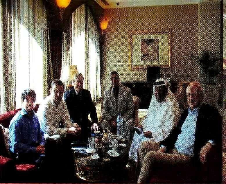 The Chairman hosting international buyers in a reception room